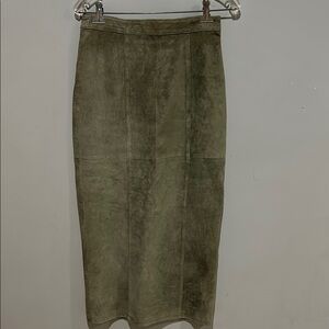 Coldwater Creek Green Midi Pencil Skirt for Work